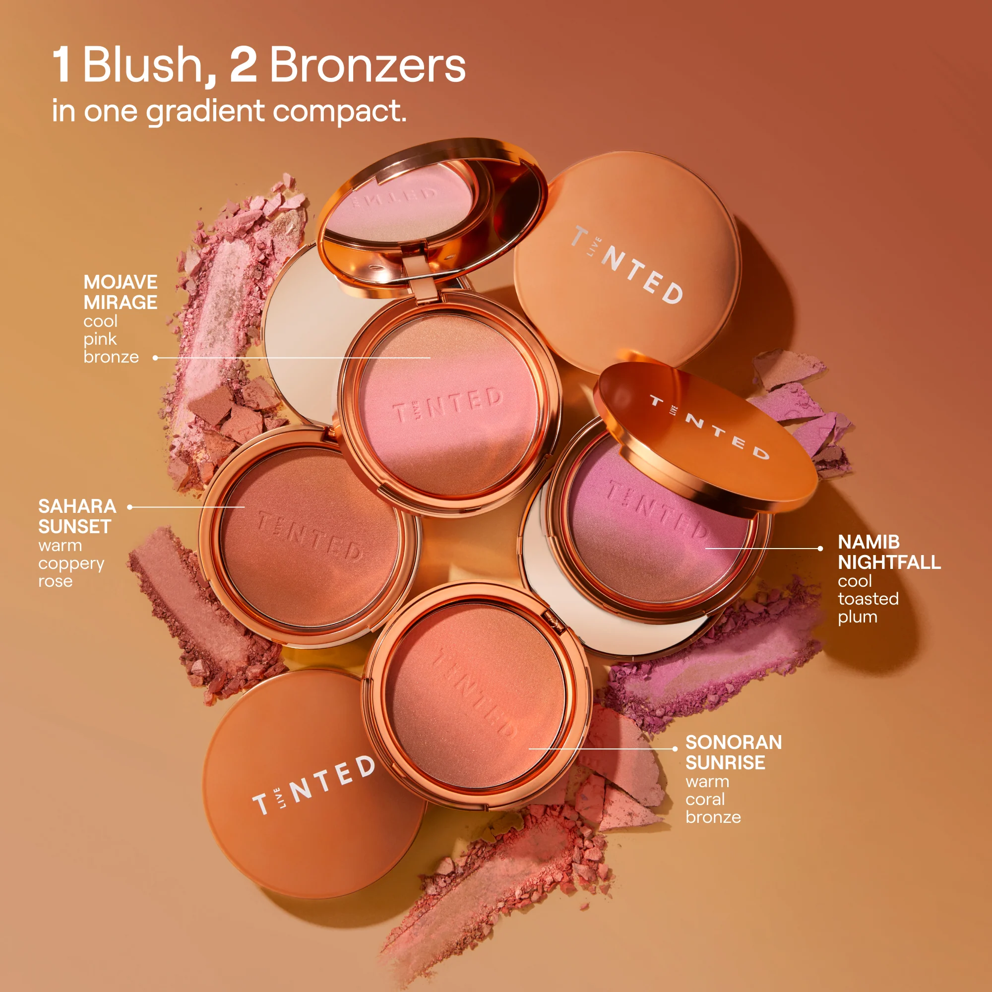 HUEBEAM® Gradient Blushing Bronzer - Image 13