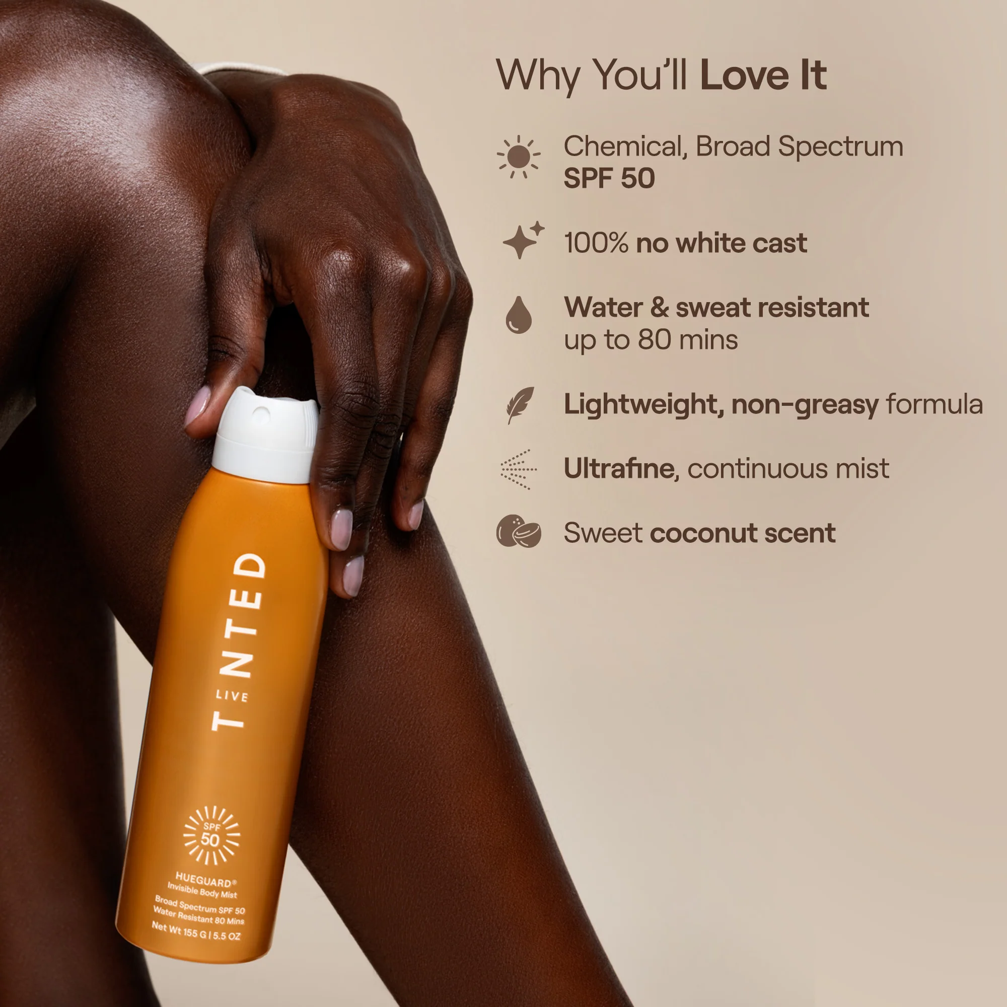 HUEGUARD® Invisible Body Mist SPF 50 - Image 3