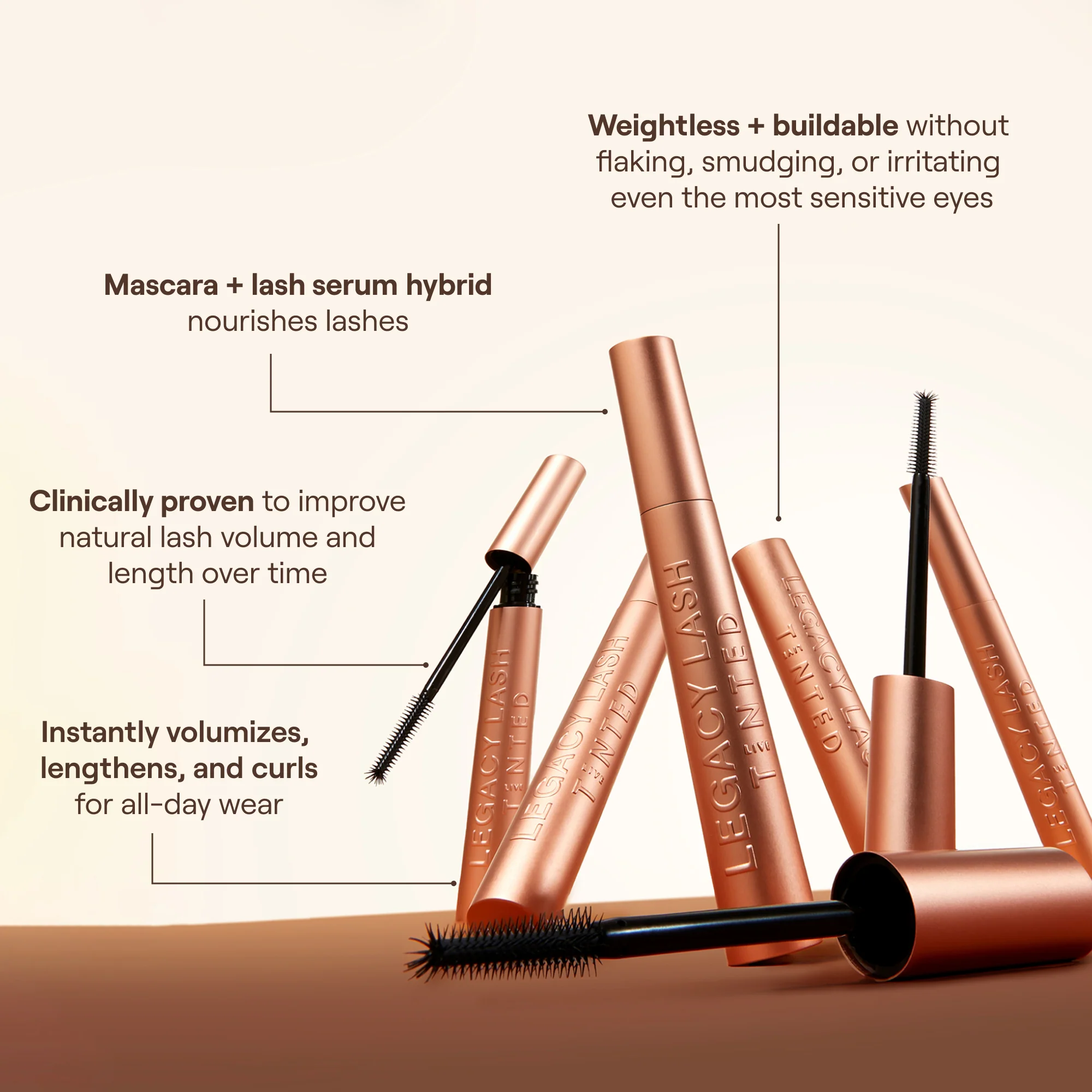 LEGACY Lash Volumizing & Lengthening Mascara - Image 5