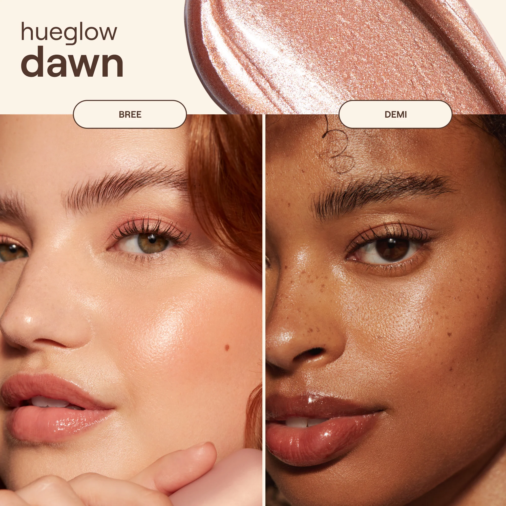 Live Tinted Hueglow Drops Highlighter + Kabuki Brush Duo Bronzer Makeup - Image 9