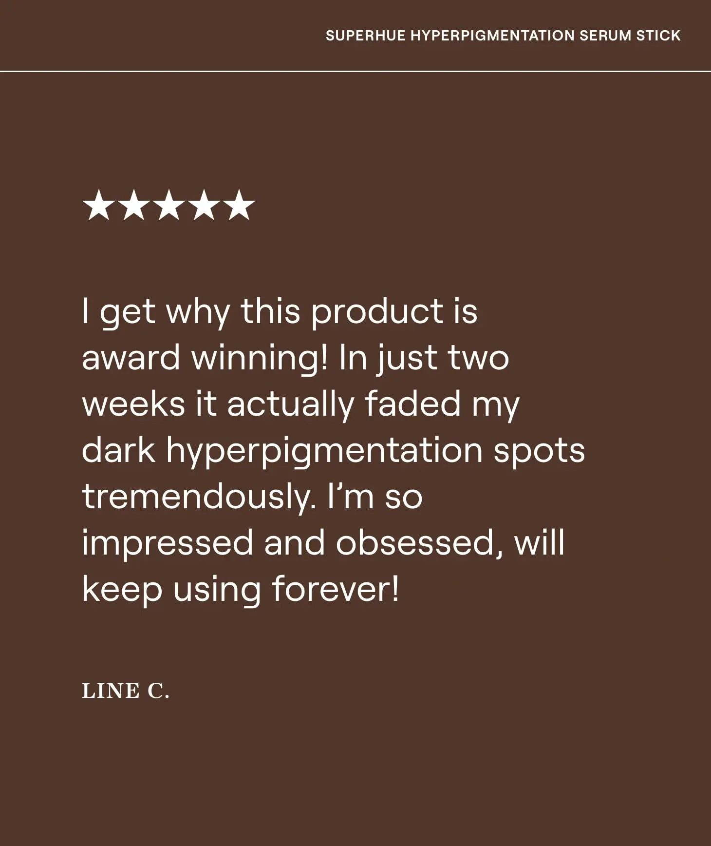 Mini Superhue Hyperpigmentation Serum Stick - Image 3